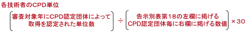 CPD単位の算出
